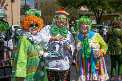 Clown Alley marches in St Patrick Day Parade in The Villages 2022